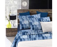 Italian Bed Linen Parure de lit âFantasyâ, fabriquÃ©e en Italie, Microfibre, Paint, 2 Places