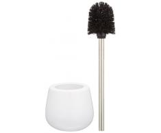 Wenko 21655100 Malta Brosse WC Blanc Dimensions 13,5 x 13,5 x 39,0 cm