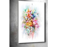 Bonamaison Peinture sur toile, multicolore, 50 x 70 cm - Conçu et fabriqué en Turquie