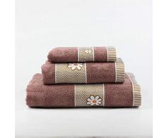 Natural History Gifts Set Serviette de Bain 3Â unitÃ©s. 400Â g Marron 30Â x 50Â cm/50Â x 100Â cm/100Â x 150Â cm