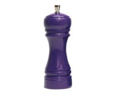 MARLUX 345 Moulin Ã Gros Sel Blanc HÃªtre LaquÃ©/Broyeur INOX Violet 14 cm