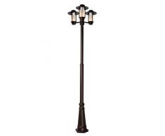 Lucide GOESS - Lanterne / Lampadaire Exterieur Extérieur - IP54 - Brun