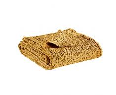 Vivaraise - JetÃ© de lit - Couvre-lit - Couverture lit - Drap lit - JetÃ© de lit dÃ©coration - 180 x 260-100% Coton - mais Jaune - Tana