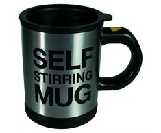 original Mug en Acier Inoxydable Auto-brasant avec matiÃ¨re en Plastique, env. 11 x 9 cm