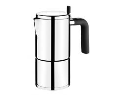 BRA Bali - Cafetière Italienne, Acier Inoxydable, 18/10, 4 Tasses
