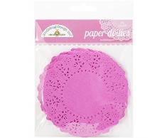 Doodlebug Matrices Papier Napperons 11,4Â cm 75/Pkg-Bubblegum