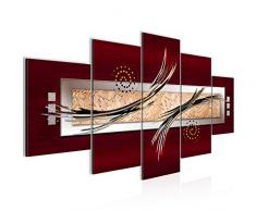 Tableau decoration murale Abstrait - XXL Impression sur Toile Salon Appartment 5 Parties - prÃªt Ã accrocher - 103953a