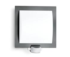 Steinel Luminaire extÃ©rieur L20 avec dÃ©tecteur de mouvements Ã 10 m - Applique murale 60W avec capteur de prÃ©sence - Lampe extÃ©rieure Ã©lÃ©gante gris anthracite