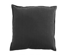 Thedecofactory 455008 Coussin, Coton, Gris, 40 x 40 x 3 cm