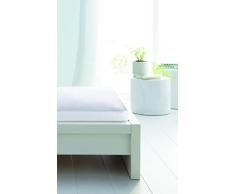 Poyet Motte Chouette Protège Matelas Absorbant 100% Coton, Blanc, 140 x 190 cm