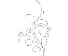 INDIGOS UG w310 Autocollant Mural Blanc 120 x 10 x 10 cm