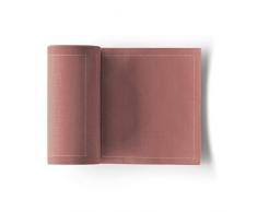 MY DRAP MYDRAP SA11/811-2 Table 11x11cm-IdÃ©ale pour fÃªte, Cocktail, apÃ©ritif, Dessous de Verre-Rouleau de 50 Serviettes-Rose Poudre, Coton, 5 cm