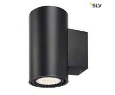 SLV Applique LED SUPROS pour lâEclairage IntÃ©rieur de Murs, EntrÃ©es, Escaliers | Projecteur LED, applique, Up and Down, Luminaire dâIntÃ©rieur, Lampe LED | LED IntÃ©rieure, 3000K, EEC A-A++, Noire