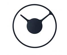 STELTON TIME 22 cm noir, horloge murale