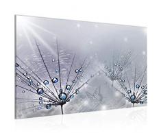 Tableau decoration murale Fleurs de pissenlit - XXL Impression sur Toile Salon Appartment 1 Parties - prêt à accrocher - 016914b