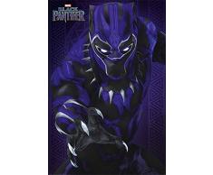 Marvel Comics PP34284 Black Panther (Glow) Maxi Poster, Papier, Multicolore, 61 x 91,5 cm