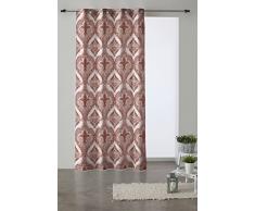 Martina Home Charlotte Rideau avec Oeillets, Tissu, 27Â x 2Â x 40Â cm 27x2x40 cm Rouge