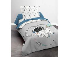 TODAY 102259 Parure Housse de Couette Enfant, Gris, 140x200