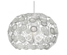 Oaks Lighting Tulsa Abat-jour suspension dôme Pendentifs en acrylique transparent Finition chromée