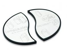 Grunwerg CMP-098 Dessous de verre en acier inoxydable