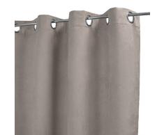 HomeMaison Rideau, Coton, Gris, 250x140 cm