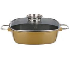GSW 507011 Gourmet Premium Color Cocotte Bords très hauts Doré 28 x 28 x 8,5 cm/4,9 l