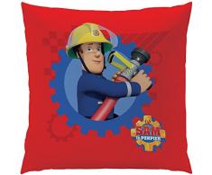 Sam le Pompier Firecrew Coussin, Polyester, Gris, 40 x 40 cm