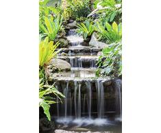 Poster vertical XL déco CASCADE ZEN 150 x 240 cm | Trompe lÅil Déco murale Qualité HD Scenolia