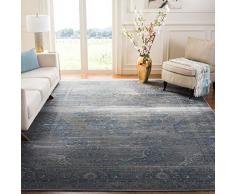 Safavieh Tapis dinspiration Vintage, Tissé Fibre de Viscose douce Tapis en Beu Clair / Gris Clair, 200 X 300 cm
