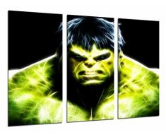 Tableau Moderne Photographique, Impression sur bois, Hulk, super-hÃ©ros, bande dessinÃ©e, 97 x 62 cm, ref. 26610