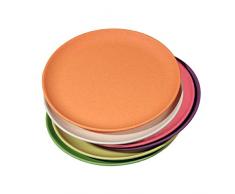 zuperzozial Lot de 6 Assiettes Arc-en-Ciel