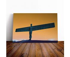 Big Box Impression sur toile murale Motif ange du Nord Newcastle 3Â | montÃ©e et tendue BoÃ®te Cadre photo | DÃ©coration de maison pour cuisine, salon, salle Ã manger, chambre Ã coucher, couloir, Multicolore, 61Â x 40,6Â cm