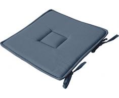 Enjoy Home Galette de Chaise Coton Bleu Jean 40x40cm, 40x40 cm