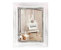 Zep SY1220 Athis Cadre photo Bois/Verre Blanc/Gris 27 x 27 x 2 cm