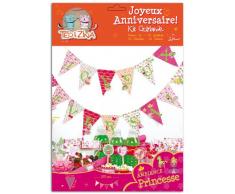Toga PAK02C Kit de Guirlande Princesse Papier Rose/Vert 21 x 30,5 x 0,5 cm