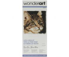 Spinrite Wonderart Angel Kit de Tapis Ã Crocheter avec Motif Poisson, Tabby, 12 x 12