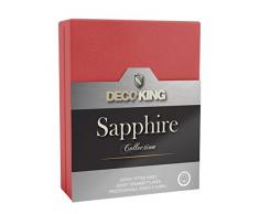 DecoKing Spannbettlaken Jersey Drap Housse, Coton, RPT, 120 x 200-140 x 200 cm