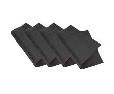 Venilia Set de table tressÃ© TRIANGLE BLACK, 45 x 30 cm, 4 pcs, antidÃ©rapant rÃ©siste Ã la chaleur et fait, Vinyle, 59006