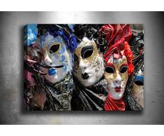 Bonamaison Peinture sur toile, multicolore, 40 x 60 cm - Conçu et fabriqué en Turquie