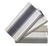 Soleil dOcre 712040 Prestige Lot de 2 Torchons Jacquard Coton Ecru 50 x 70 cm