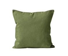 Soleil docre Alix Coussin dÃÂ©coratif, Polyester, Vert, 40 x 40 cm