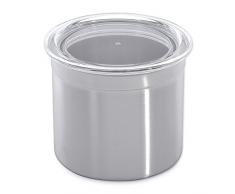 BergHOFF 1106373 Accessoires de Cuisine Boîte en acier avec couvercle acrylique hermétique 10*7,5 cm