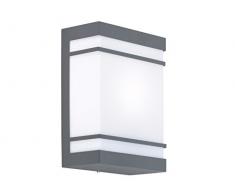 Wofi Applique murale dextÃ©rieur, mÃ©tal, E27, 15Â W, anthracite, 9Â x 17,8Â x 24.2Â cm