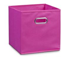 Zeller 14136 Boîte de Rangement Matériau Non tissé Rose L 28 x LG 28 x H 28 cm