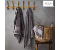 Bianca 600GSM Egyptian Cotton Towel, Charbon, Drap de Bain