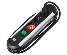 Bachmann 330.070 Primo Table Multiprise 3 x Schuko avec interrupteur