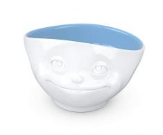 FiftyEight Bol en porcelaine Motif rÃªve Blanc/ocÃ©an 15,5 x 9 cm