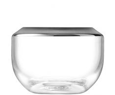 LSA International Space Photophore H6.5Â cm Platine Clair, dÃ©corÃ©