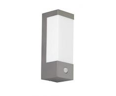 Wofi A+, Applique murale extérieure en métal 7 watts, intégré, acier inoxydable brossé, Métal Plastique, Edelstahl Gebürstet Roh, Integriert 7W 230V
