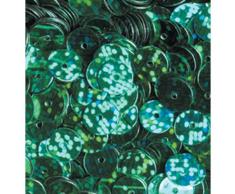 Efco Fil Plat Rond Paillettes Hologramme, Vert, 6Â mm, 10Â g, Lot de 1000Â bÃ¢tonnets